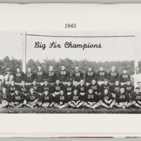 1943 University of Richmond Football Team. "Big Six Champions'.